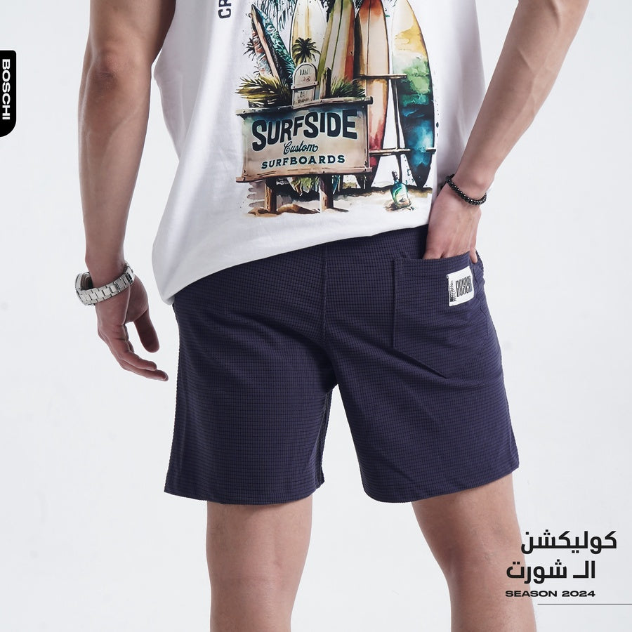 Short Dark Blue