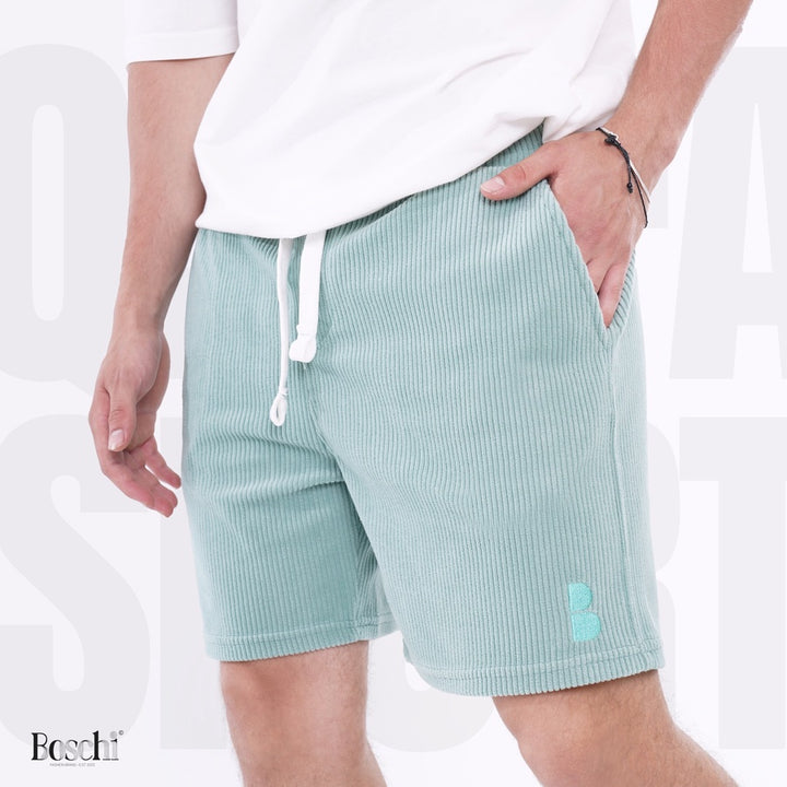 Short corduroy Mint Green